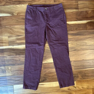 Le Tigre Red 100% Cotton Chino Pants Men's 32 x 32